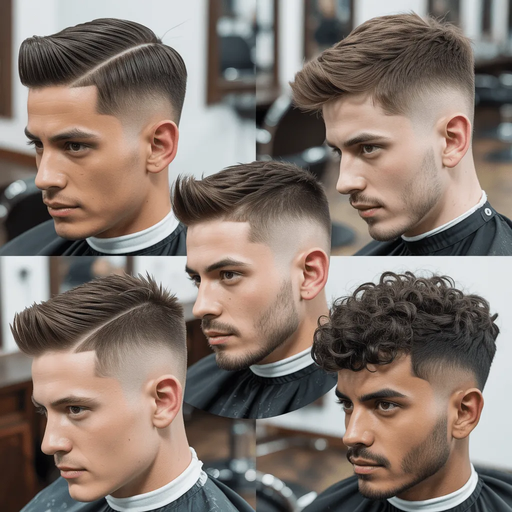 Corte de pelo corto buzz con desvanecimiento bajo