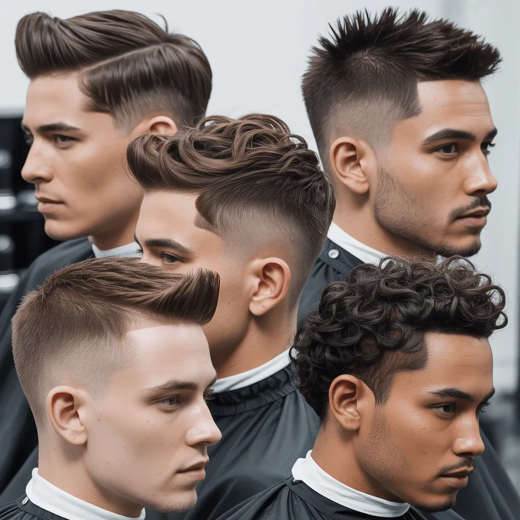 Corte de pelo corto con puntas y desvanecimiento bajo