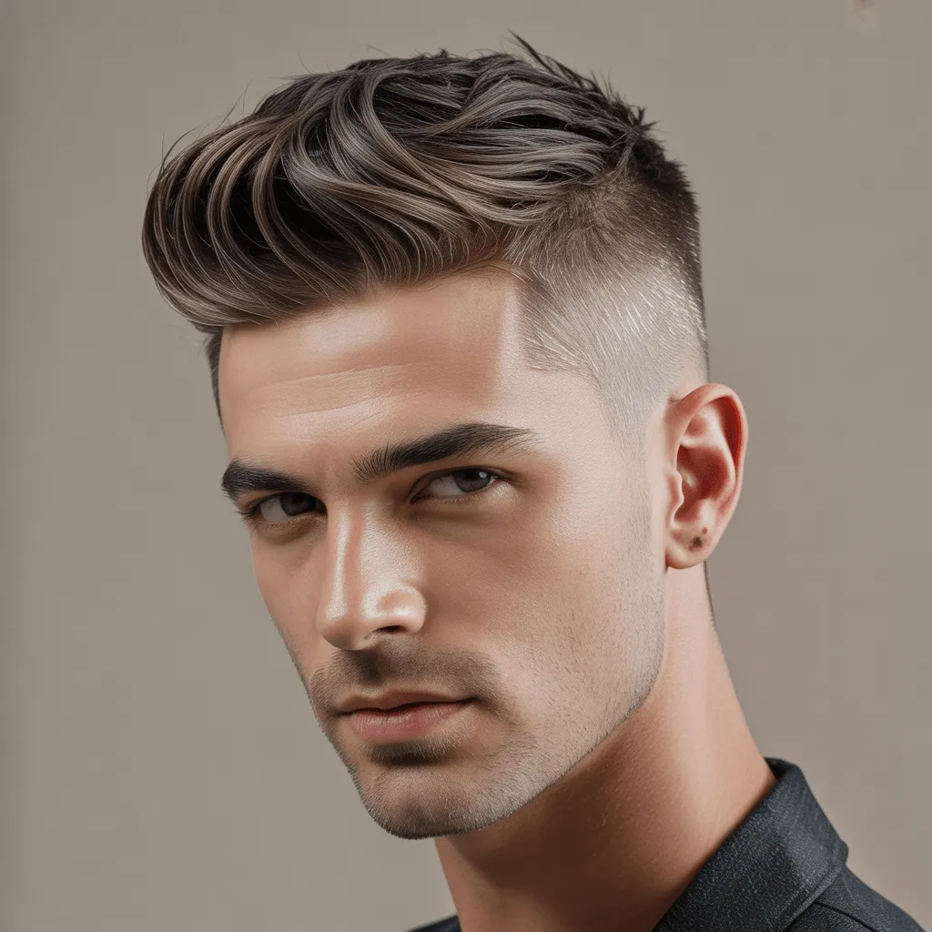 Estilo masculino moderno con undercut low fade y cabello superior largo