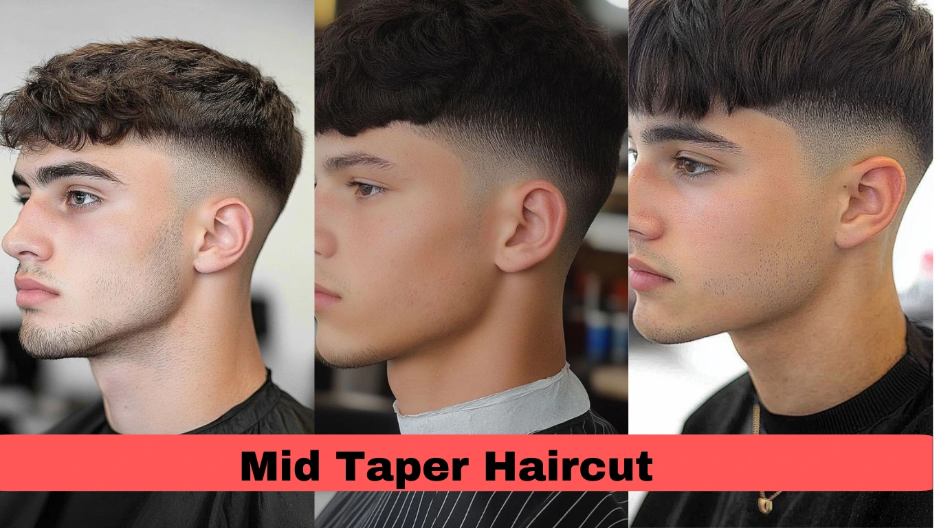 imagen de corte de pelo mid taper, corte de pelo para hombre