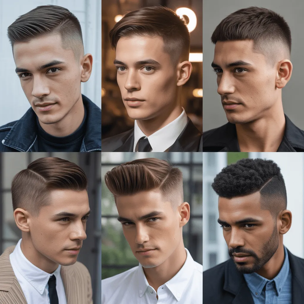 Hombre con corte de cabello limpio y atrás, resaltando un estilo pulido y profesional.
cortes de pelo para hombres con cabello liso
