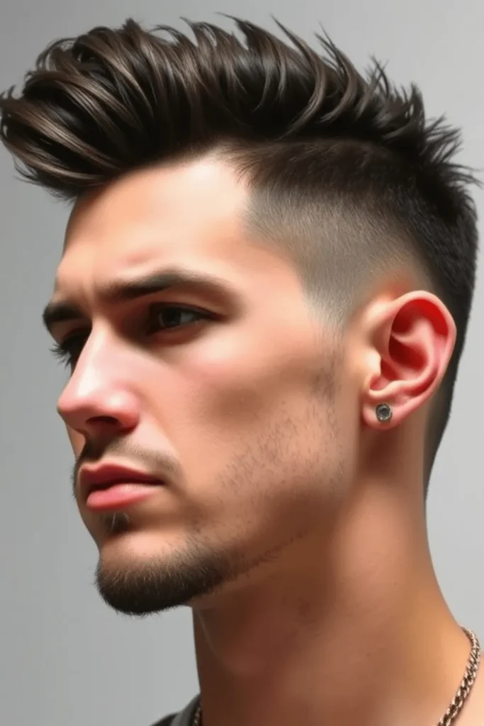 Corte de pelo para hombre inspirado en actores de Hollywood 2025 con ondas medias, peinados de celebridades