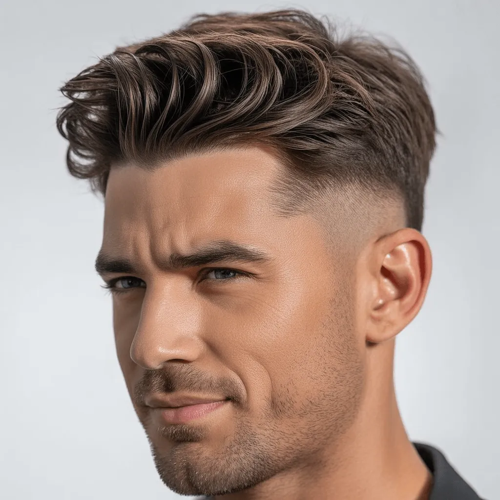 Corte de pelo Blowout con un estilo desordenado y voluminoso, perfecto para un look informal y moderno.