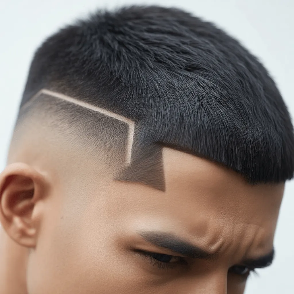 Un corte de pelo inspirado en los guerreros, con los lados cortos y la parte superior densa y marcada, ideal para causar una impresión poderosa y memorable.