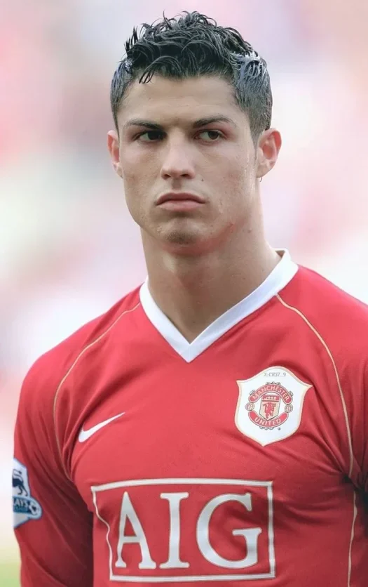 Cristiano Ronaldo con la camiseta del Manchester United