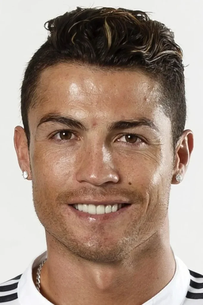 Cristiano Ronaldo con la equipación de Precise Madrid