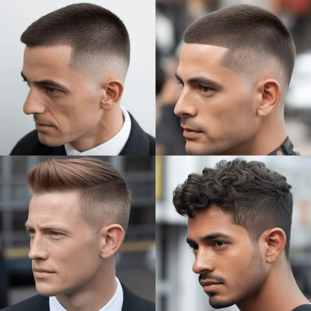 Corte de pelo flat top estilo militar, con lados cortos y una parte superior plana perfectamente definida para un look profesional y disciplinado. Corte de pelo flat top para hombres