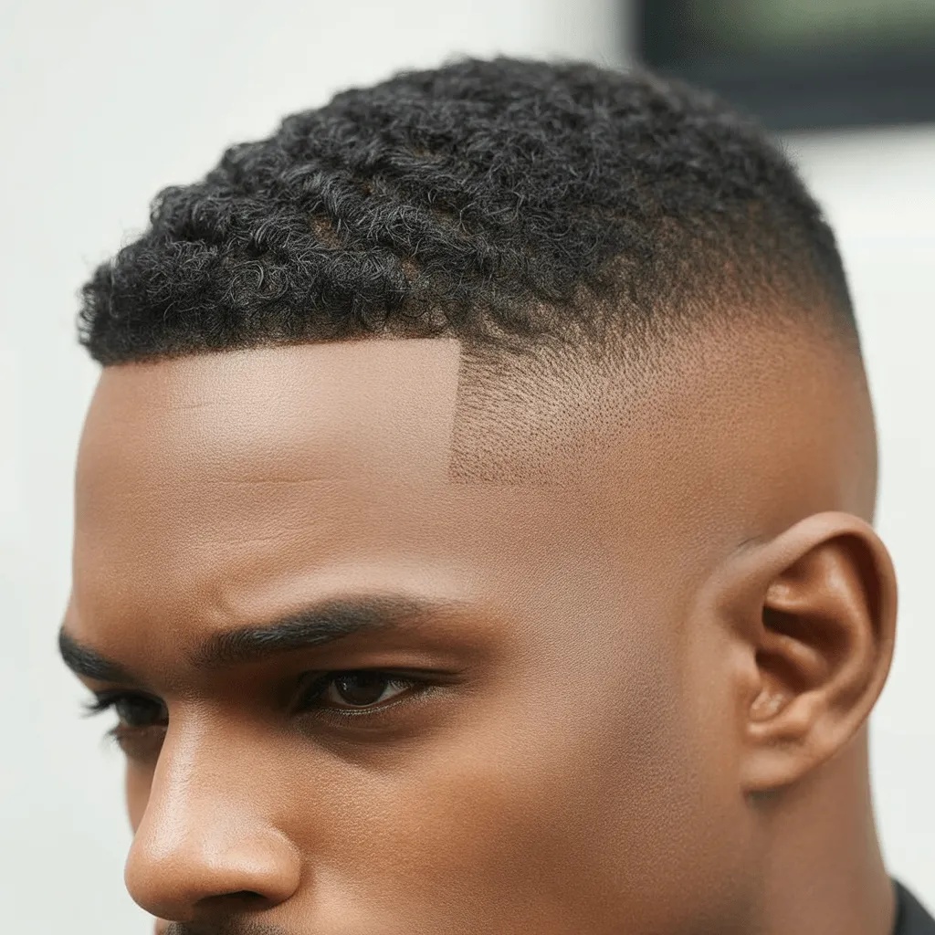 Corte de pelo Low Taper corto para hombres, con la parte superior corta y los lados bien degradados, ideal para un look limpio y fácil de mantener.