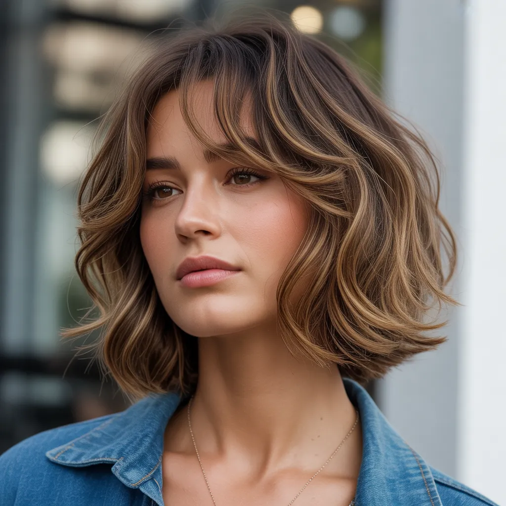 Bob con Flequillo Cortina