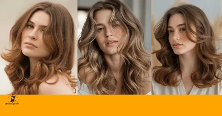 Mujer con corte largo y ondas sueltas, mostrando un estilo natural y elegante con volumen y movimiento. Corte Largo con Ondas Sueltas
