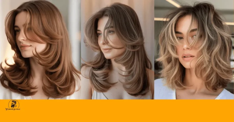 Corte de cabello mariposa para cabello largo