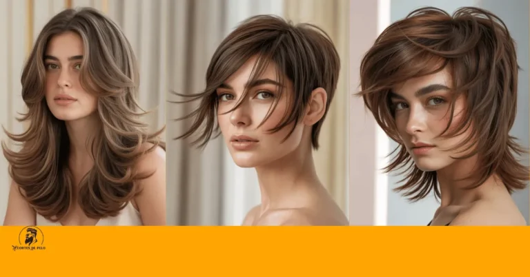 Mujer con corte para cara redonda 2026, capas largas y volumen Pinterest España 4, Cortes de cabello tendencia 2026