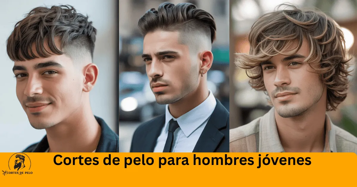 Corte undercut, degradado con flequillodegradado con flequillo, texturizado de hombre joven con capas, creando un look voluminizado y desenfadado, ideal para un estilo casual y relajado. Cortes de pelo para hombres jóvenes