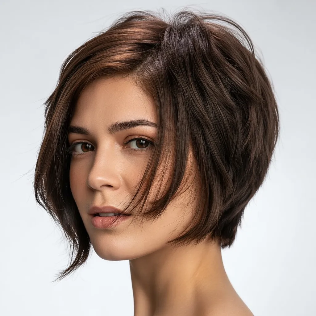 Mujer con bixie cut 2026, mezcla de bob y pixie, volumen natural Pinterest España 3