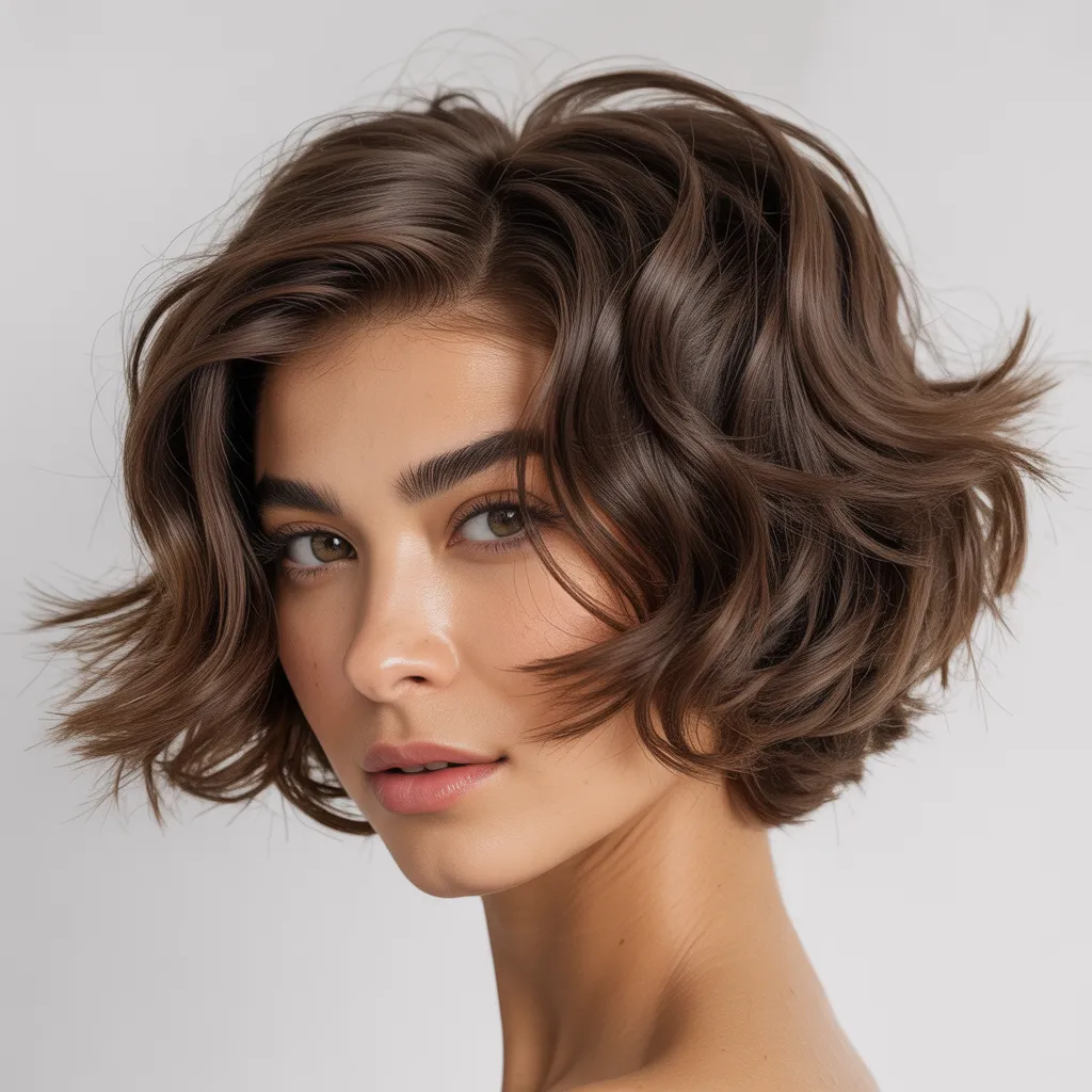 Mujer con bixie cut 2026, mezcla de bob y pixie, volumen natural Pinterest España
