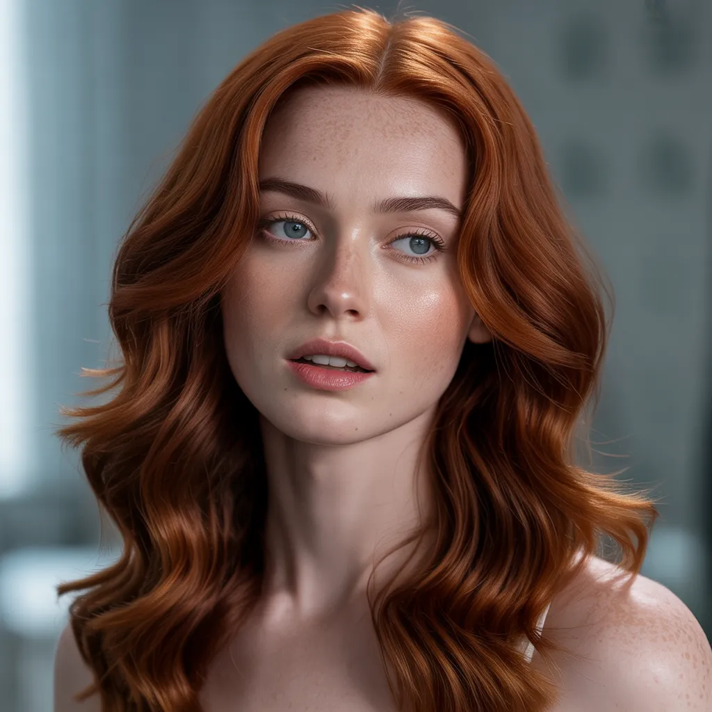 cherry red hair 2026 en cabello largo con brillo intenso-4