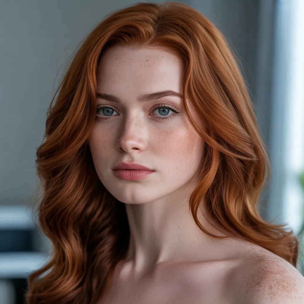 cherry red hair 2026 en cabello largo con brillo intenso-5