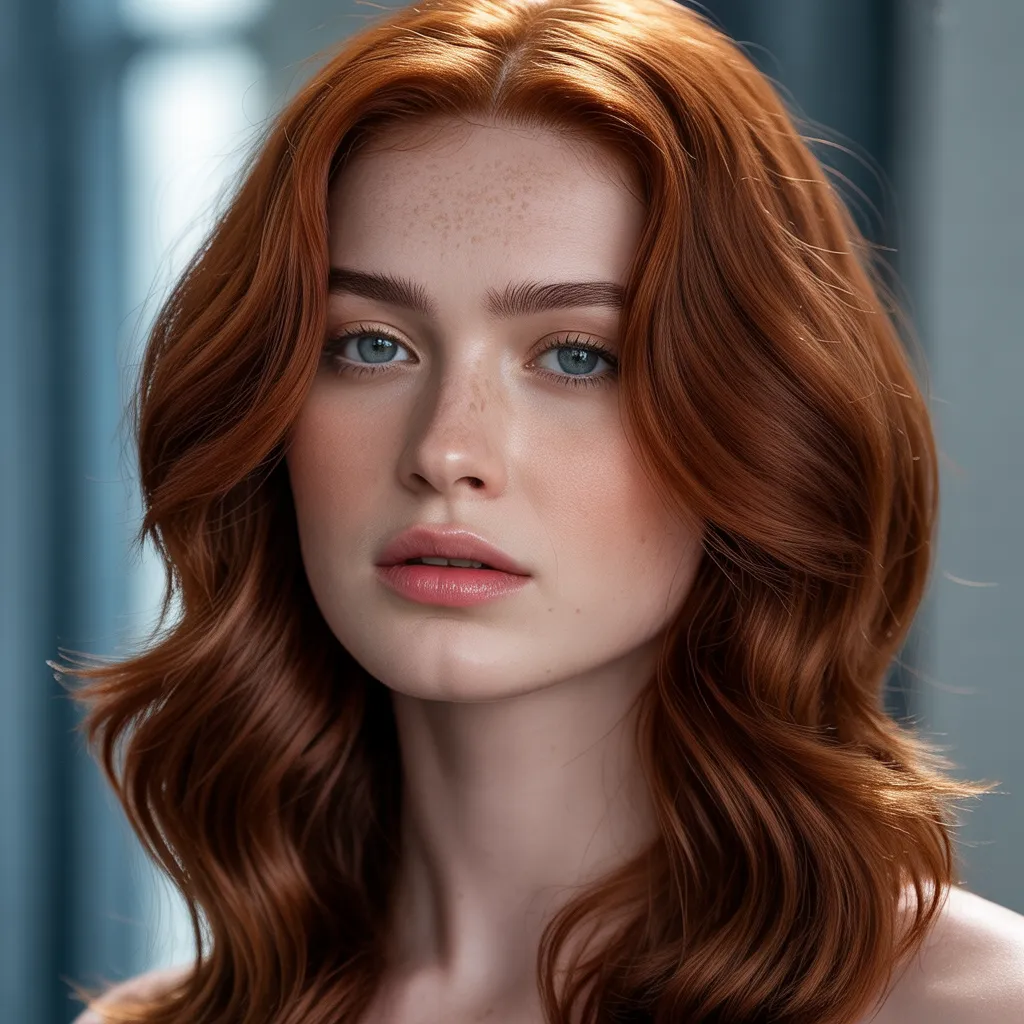 cherry red hair 2026 en cabello largo con brillo intenso-6