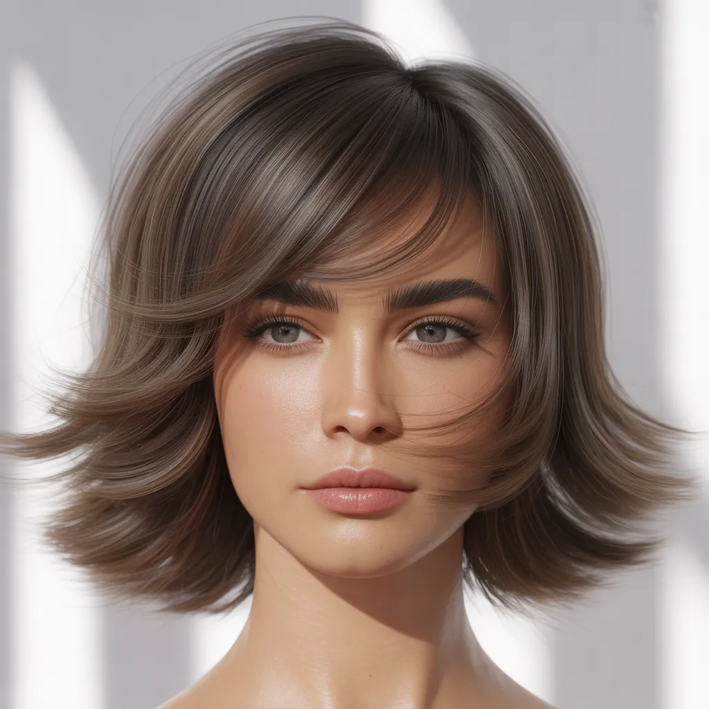 Mujer con corte para cara alargada 2026, flequillos y volumen Pinterest España, Cortes de cabello tendencia 2026