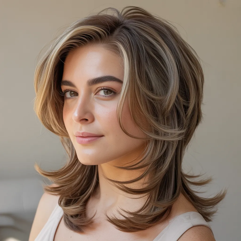 Mujer con corte para cara redonda 2026, capas largas y volumen Pinterest España 3, Cortes de cabello tendencia 2026