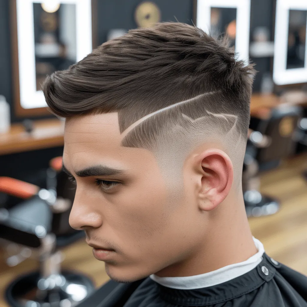 Corte de cabello ninja low taper fade en hombre, con un fade suave y una parte superior bien estructurada. Cortes de cabello low fade