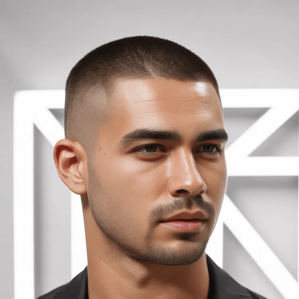 Corte de cabello fade para hombre con un desvanecimiento suave y limpio en los lados.