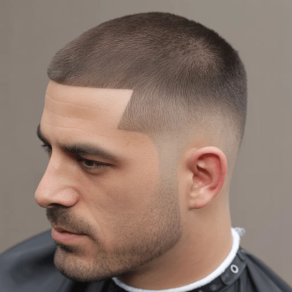 Corte pompadour con volumen en la parte superior y lados recortados para un look pulido.