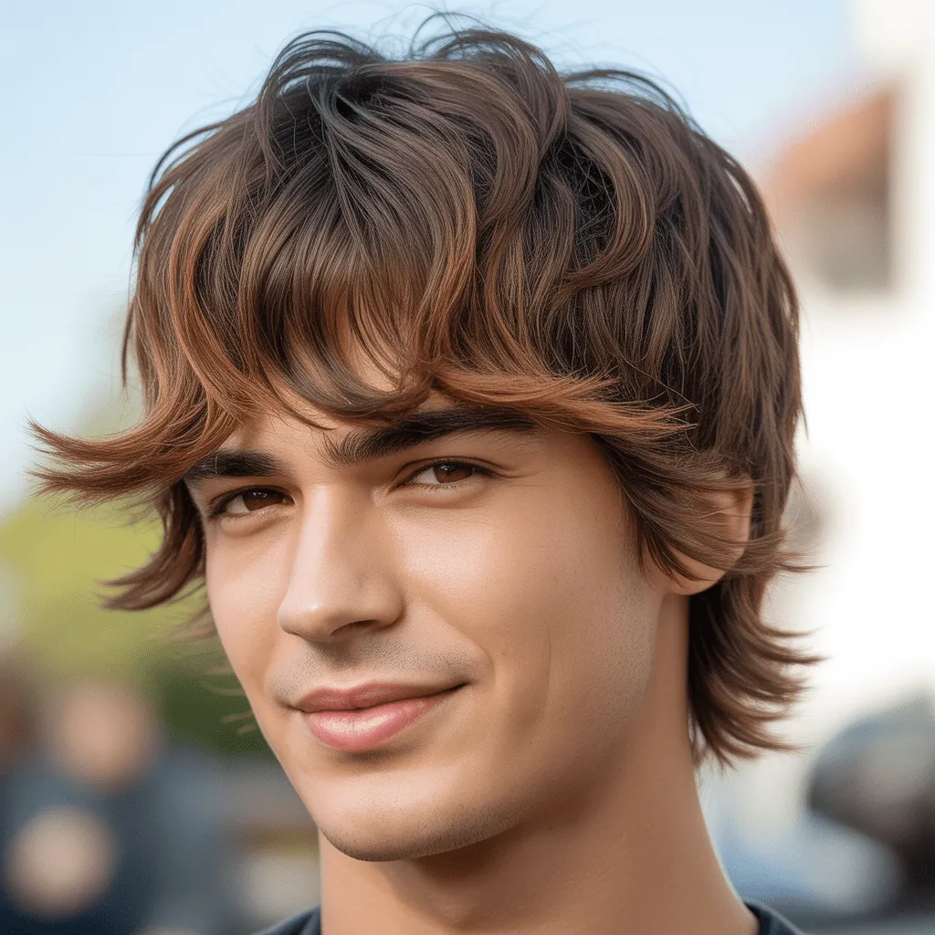 Corte quiff para hombres, con volumen en la parte frontal y un estilo limpio en los lados.