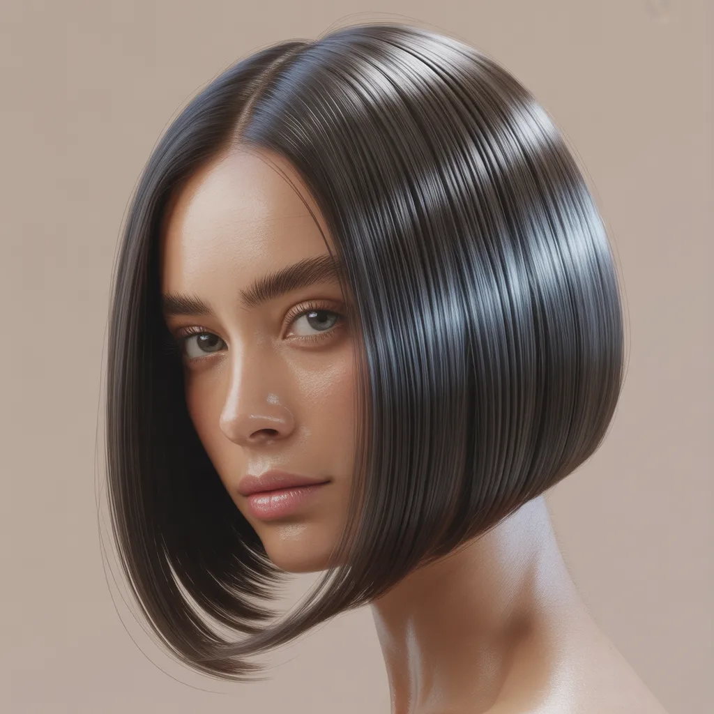 Mujer con corte recto pulido 2026, cabello liso y moderno Pinterest España, Cortes de cabello tendencia 2026