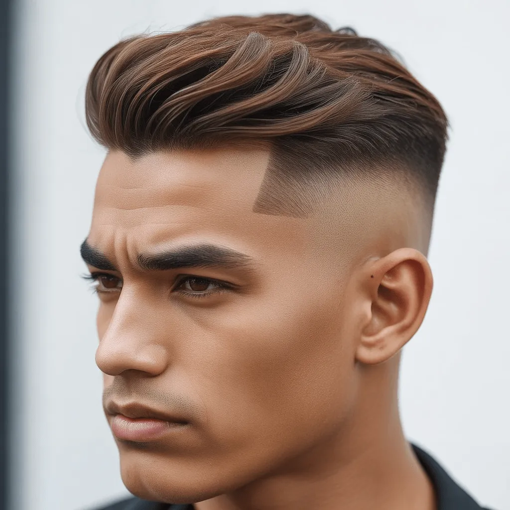 Corte texturizado con flequillo para hombres, con un toque juvenil y estilizado para una apariencia fresca. Ideas de Corte de Cabello para Hombre