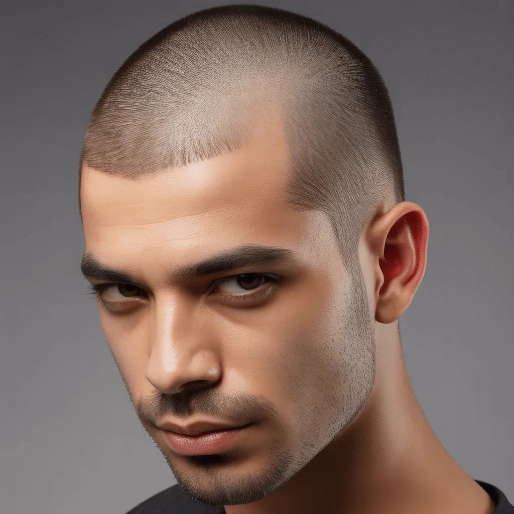 Corte undercut con cabello estilizado y los lados cortos, un estilo contemporáneo y limpio.