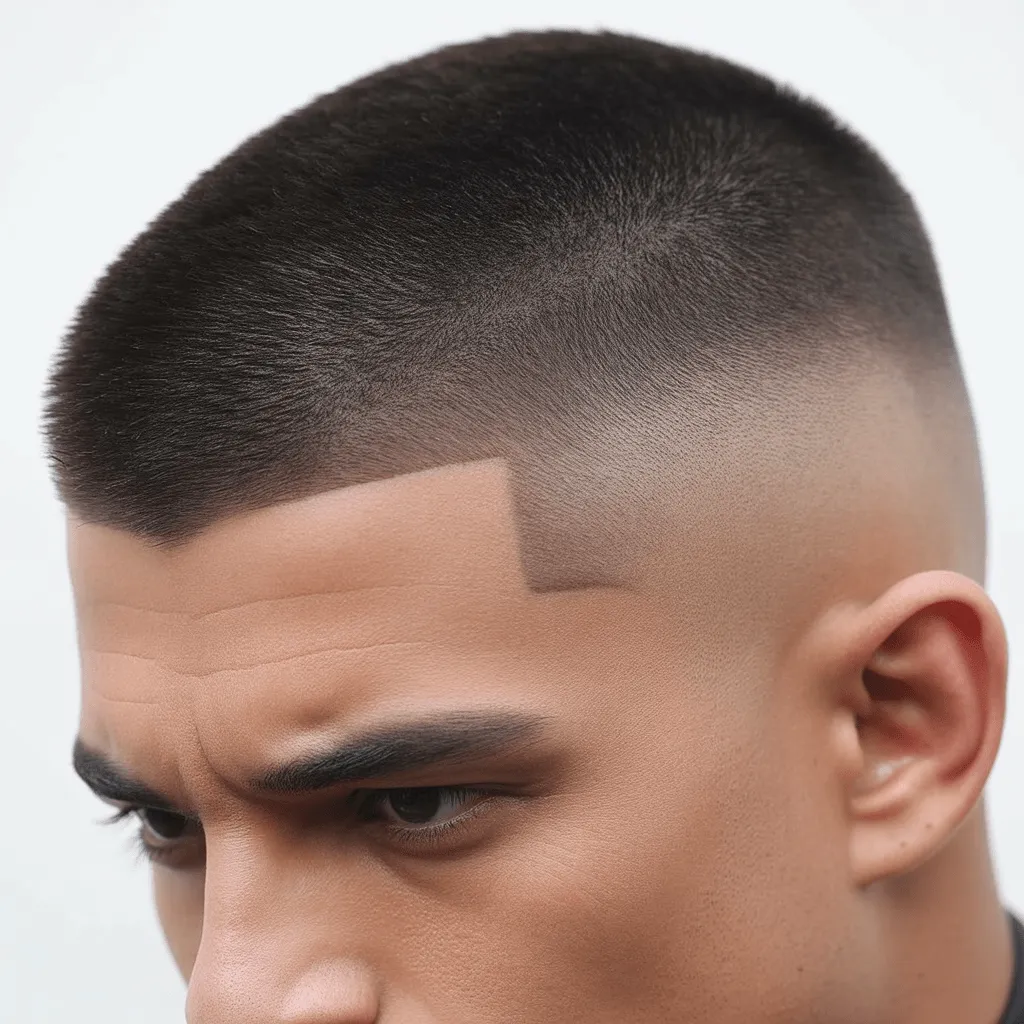 Estilo alto y ajustado para oficiales de policía, transmitiendo confianza y precisión con un look limpio y afilado.