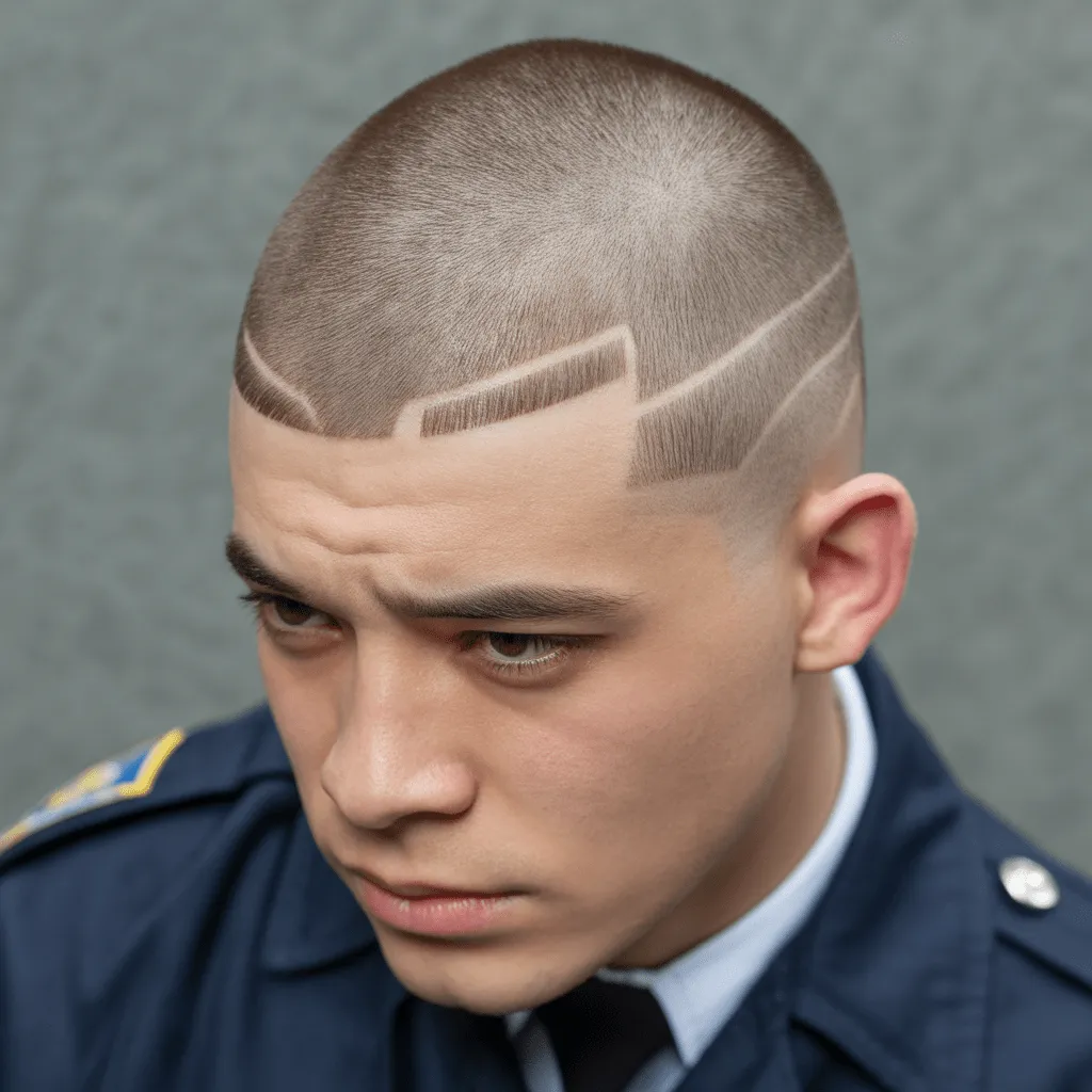 Corte de inducción para policía, estilo limpio y fácil de mantener, perfecto para nuevos oficiales y reclutas.