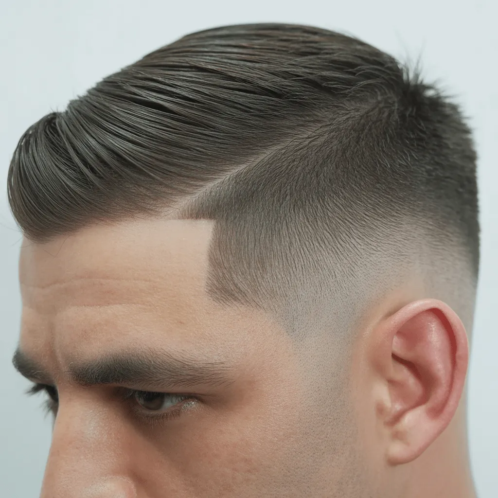 Estilo de corte militar para policía, con un diseño profesional y pulido para mantener una apariencia ordenada y disciplinada.