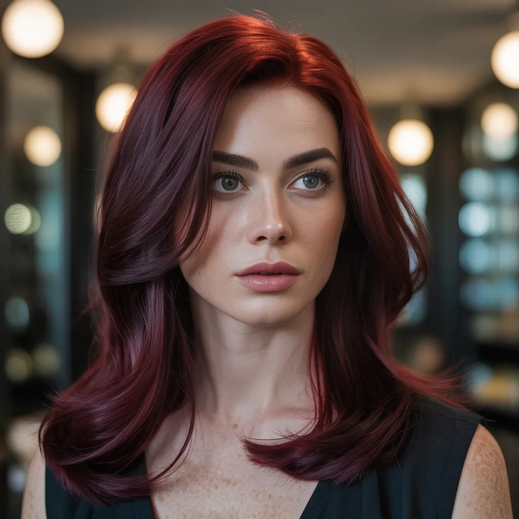 cabello cherry red oscuro sofisticado tendencia 2026-4