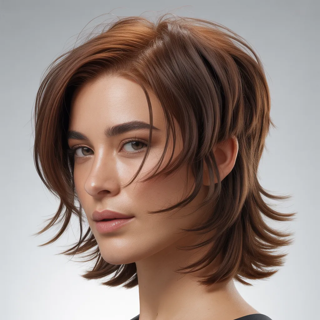 Mujer con mini mullet femenino 2026, estilo audaz y moderno Pinterest España 2