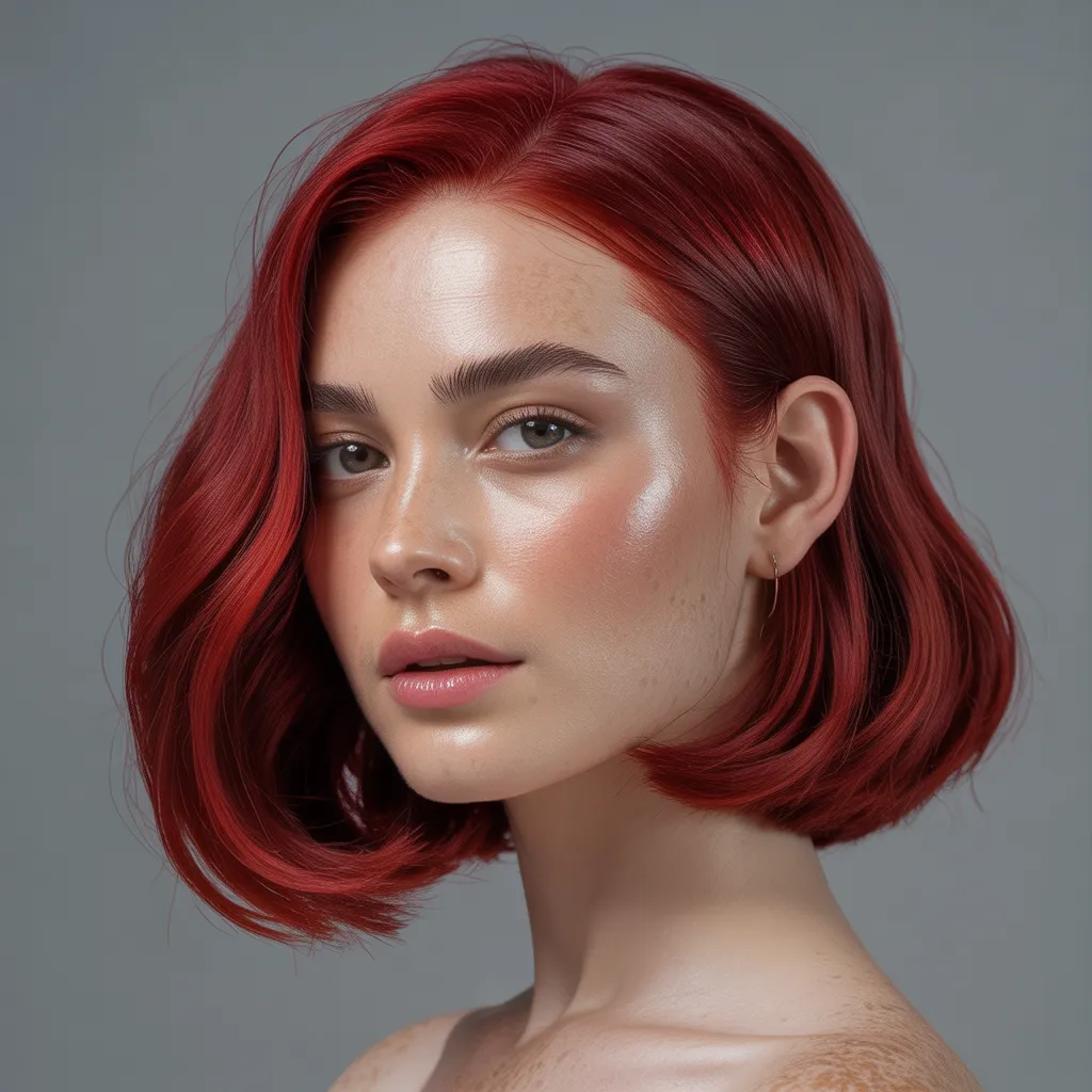 look moderno cherry red hair 2026 con acabado profesional
