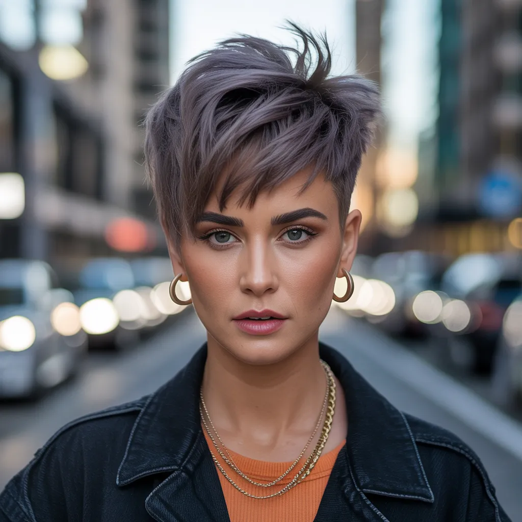 Corte wolf cut corto para mujer, tendencia moderna 2026 en Pinterest.