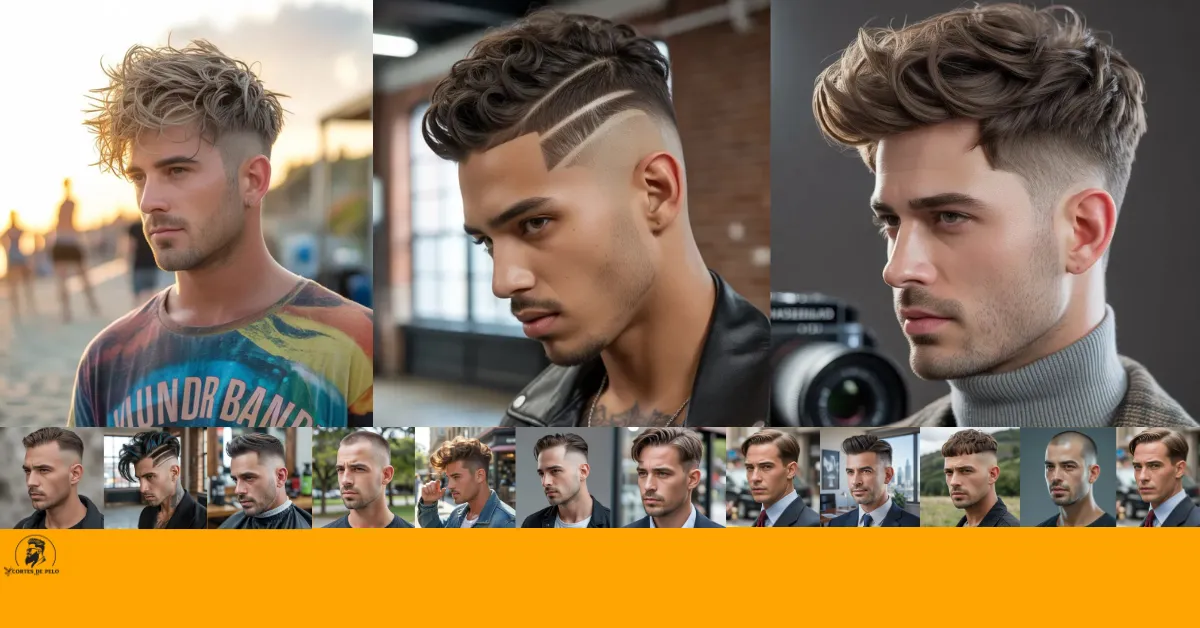 Feature image of textured crop haircut Man with a tousled textured crop, maximum multidirectional separation, absolute matte finish, beach style